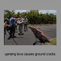 uprising lava causes ground cracks